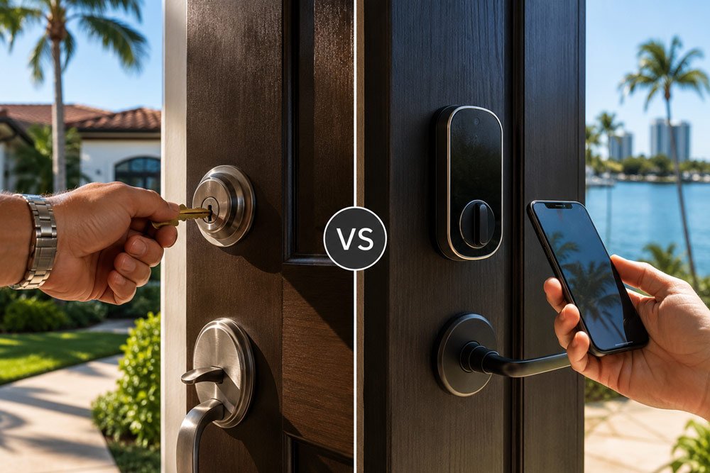 Traditional Locks vs. Smart Locks